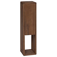 vidaXL Badrumssidekabinett Naturlig 25 x 25 x 100 cm Massivt teakträ