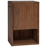 vidaXL Badrumssidekabinett Naturlig 45 x 30 x 70 cm Massivt teakträ