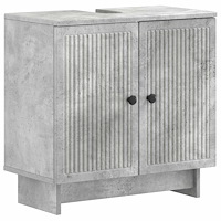 vidaXL Badrumsskåp med handfat EDE Betonggrå 59,5 x 31,5 x 59 cm
