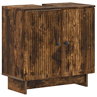 vidaXL Badrumsskåp med handfat EDE Rökt ek 59,5 x 31,5 x 59 cm