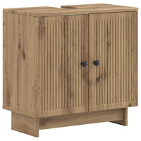 vidaXL Badrumsskåp med handfat EDE Artisan-ek 59,5 x 31,5 x 59 cm