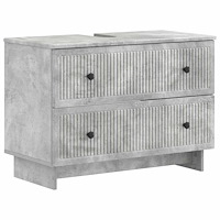 vidaXL Badrumsskåp med handfat EDE Betonggrå 82 x 41 x 59 cm