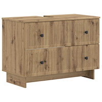 vidaXL Badrumsskåp med handfat EDE Artisan-ek 82 x 41 x 59 cm