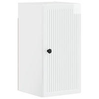 vidaXL Badrumsväggskåp EDE Vit högglans 30 x 31 x 59 cm