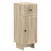 vidaXL Badrumsskrubb EDE Sonoma-ek 30 x 31 x 80 cm Konstruerat trä
