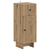 vidaXL Badrumsskrubb EDE Artisan-ek 30 x 31 x 80 cm Konstruerat trä