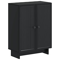 vidaXL Badrumsskrubb EDE Svart 59,5 x 31 x 80 cm Konstruerat trä