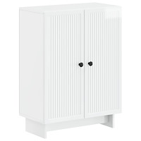 vidaXL Badrumsskrubb EDE Vit högglans 59,5 x 31 x 80 cm