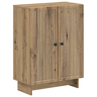 vidaXL Badrumsskrubb EDE Artisan-ek 59,5 x 31 x 80 cm Konstruerat trä