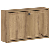 vidaXL Väggmonterad skoskåp EDE 71 x 17 x 43 cm Konstruerat trä