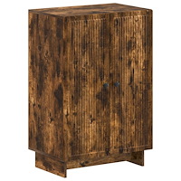 vidaXL Skoskåp EDE 59,5 x 39,5 x 90 cm Konstruerat trä Rökt ek