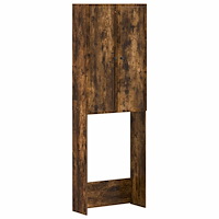 vidaXL Toalett skåp EDE Rökt ek 66 x 25,5 x 190 cm Konstruerat trä