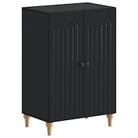 vidaXL Skoskåp ALKMAAR 59,5 x 39,5 x 90 cm Konstruerat trä Svart