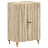 vidaXL Skoskåp ALKMAAR 59,5 x 39,5 x 90 cm Konstruerat trä Sonoma-ek