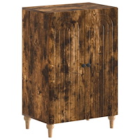 vidaXL Skoskåp ALKMAAR 59,5 x 39,5 x 90 cm Konstruerat trä Rökt ek