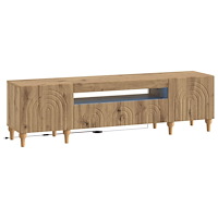 vidaXL LED TV-skåp ALKMAAR Artisan-ek Konstruerat trä