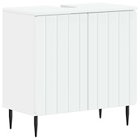 vidaXL Badrumsskåp med handfat ZWOLLE Vit 59,5 x 31,5 x 59 cm