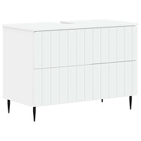 vidaXL Badrumsskåp med handfat ZWOLLE Vit 82 x 41 x 58,5 cm