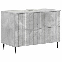 vidaXL Badrumsskåp med handfat ZWOLLE Betonggrå 82 x 41 x 58,5 cm