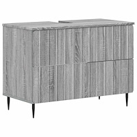 vidaXL Badrumsskåp med handfat ZWOLLE Grå Sonoma 82 x 41 x 58,5 cm