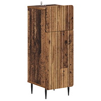 vidaXL Badrumsskrubb ZWOLLE Gammalt trä 30 x 31 x 79,5 cm