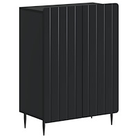 vidaXL Badrumsskrubb ZWOLLE Svart 59,5 x 31 x 79,5 cm Konstruerat trä