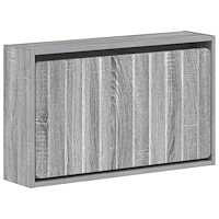 vidaXL Väggmonterad skoskåp ZWOLLE 71 x 17 x 43 cm Konstruerat trä