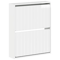 vidaXL Väggmonterad skoskåp ZWOLLE 71 x 17 x 86 cm Konstruerat trä