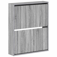 vidaXL Väggmonterad skoskåp ZWOLLE 71 x 17 x 86 cm Konstruerat trä