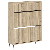 vidaXL Skoskåp ZWOLLE 78 x 24 x 103 cm Konstruerat trä Sonoma-ek