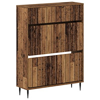 vidaXL Skoskåp ZWOLLE 78 x 24 x 103 cm Konstruerat trä Gammalt trä