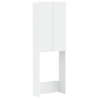 vidaXL Toalett skåp ZWOLLE Vit 66 x 25,5 x 190 cm Konstruerat trä