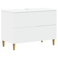 vidaXL Badrumsskåp med handfat ARNHEM Vit 82 x 41 x 59 cm