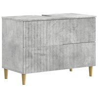 vidaXL Badrumsskåp med handfat ARNHEM Betonggrå 82 x 41 x 59 cm