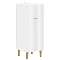 vidaXL Badrumsskrubb ARNHEM Vit 30 x 31 x 80 cm Konstruerat trä