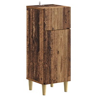 vidaXL Badrumsskrubb ARNHEM Gammalt trä 30 x 31 x 80 cm