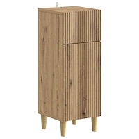 vidaXL Badrumsskrubb ARNHEM Artisan-ek 30 x 31 x 80 cm Konstruerat trä