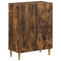 vidaXL Badrumsskrubb ARNHEM Rökt ek 59,5 x 31 x 80 cm Konstruerat trä
