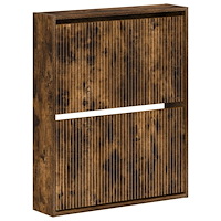 vidaXL Väggmonterad skoskåp ARNHEM 71 x 17 x 86 cm Konstruerat trä