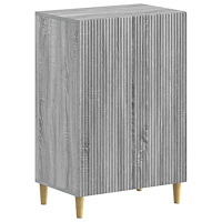 vidaXL Skoskåp ARNHEM 59,5 x 39,5 x 90 cm Konstruerat trä Grå Sonoma