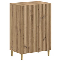 vidaXL Skoskåp ARNHEM 59,5 x 39,5 x 90 cm Konstruerat trä Artisan-ek
