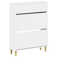 vidaXL Skoskåp ARNHEM 78 x 24 x 103 cm Konstruerat trä Vit