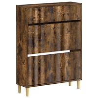 vidaXL Skoskåp ARNHEM 78 x 24 x 103 cm Konstruerat trä Rökt ek