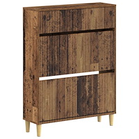 vidaXL Skoskåp ARNHEM 78 x 24 x 103 cm Konstruerat trä Gammalt trä
