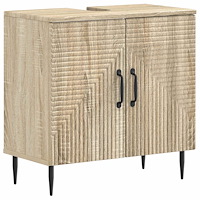 vidaXL Badrumsskåp med handfat HAARLEM Sonoma-ek 59,5 x 31,5 x 59 cm