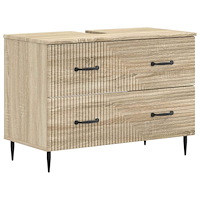 vidaXL Badrumsskåp med handfat HAARLEM Sonoma-ek 82 x 41 x 58,5 cm