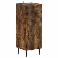 vidaXL Badrumsskrubb HAARLEM Rökt ek 30 x 31 x 80 cm Konstruerat trä