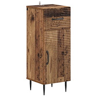 vidaXL Badrumsskrubb HAARLEM Gammalt trä 30 x 31 x 80 cm