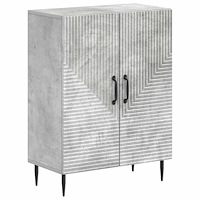 vidaXL Badrumsskrubb HAARLEM Betonggrå 59,5 x 31 x 80 cm