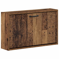 vidaXL Väggmonterad skoskåp HAARLEM 71 x 17 x 43 cm Konstruerat trä